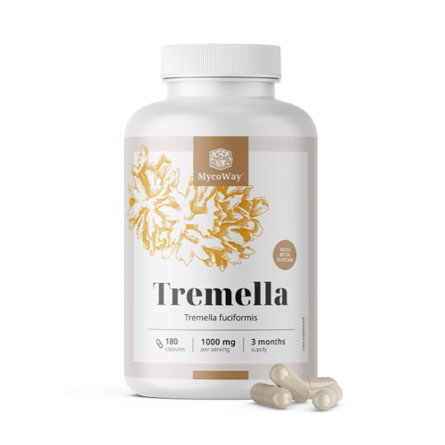 Tremella 1000 mg - extracto, 180 cápsulas