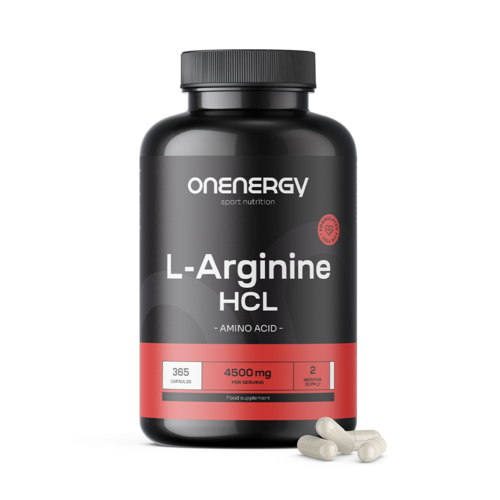 L-arginina HCL 4500 mg, 365 cápsulas