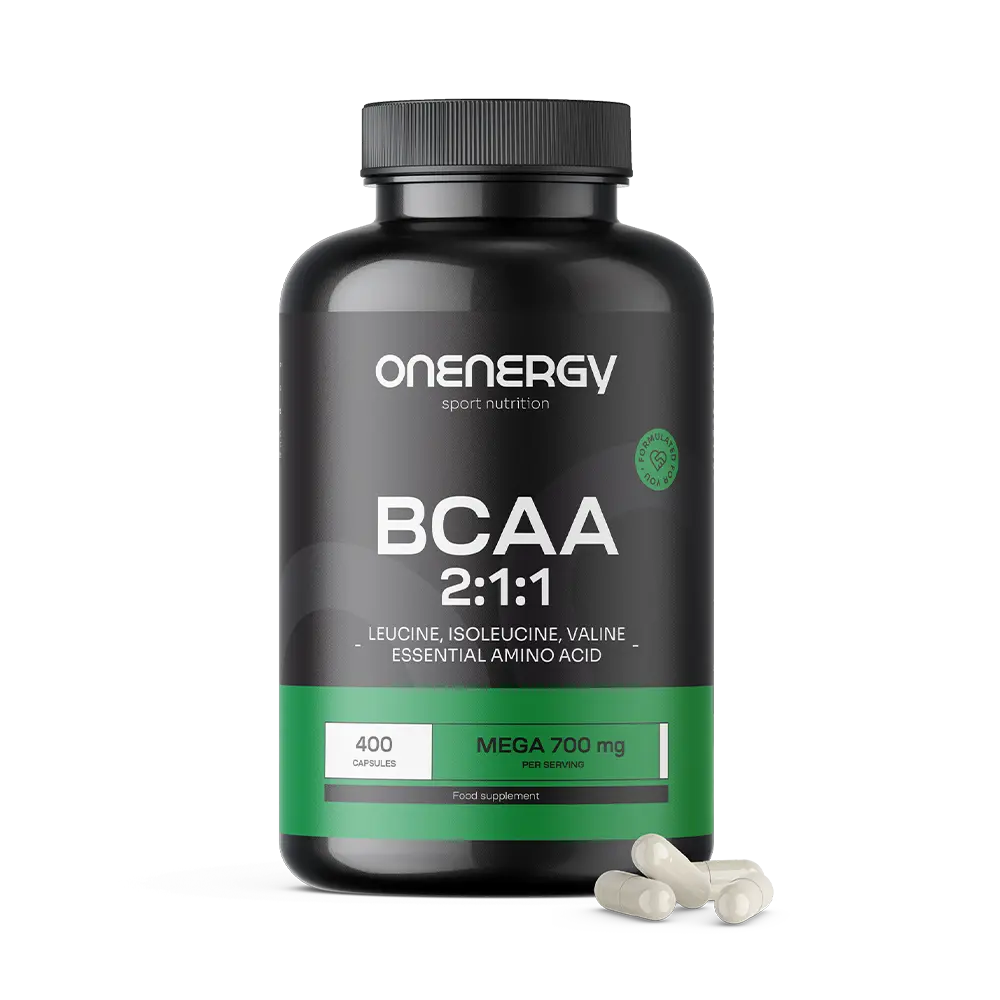 BCAA 2:1:1 en cápsulas.