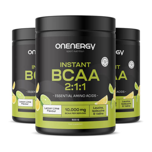 3x BCAA 2:1:1 – lima-limón, en total 1500 g