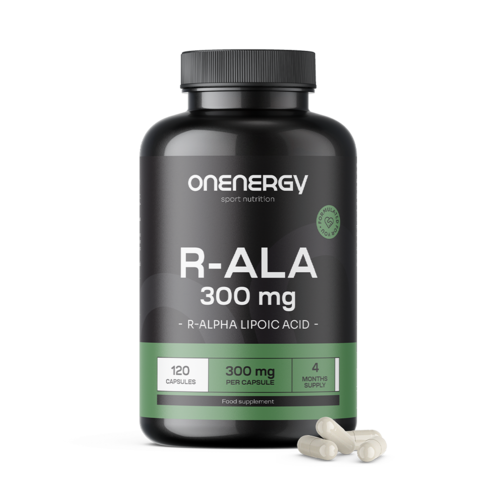 R-ALA - Ácido R-alfa lipoico 300 mg, 120 cápsulas