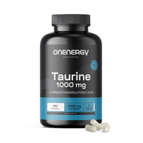 Taurina 1000 mg, 180 cápsulas