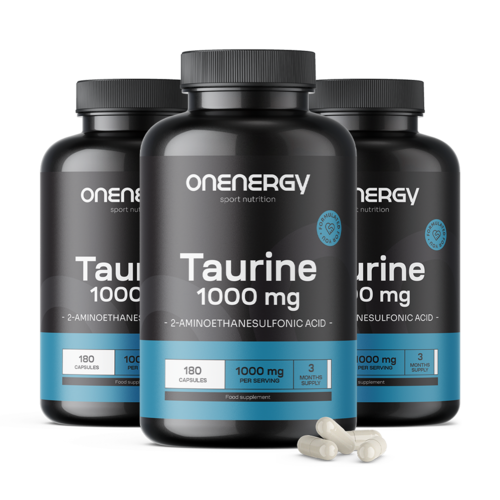 3x Taurina 1000 mg, en total 540 cápsulas