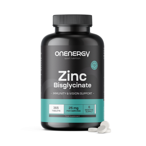 Bisglicinato de zinc 25 mg, 365 comprimidos