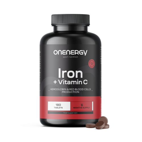 Hierro + vitamina C, 180 comprimidos