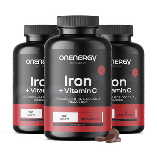 3x Hierro + vitamina C, en total 540 comprimidos