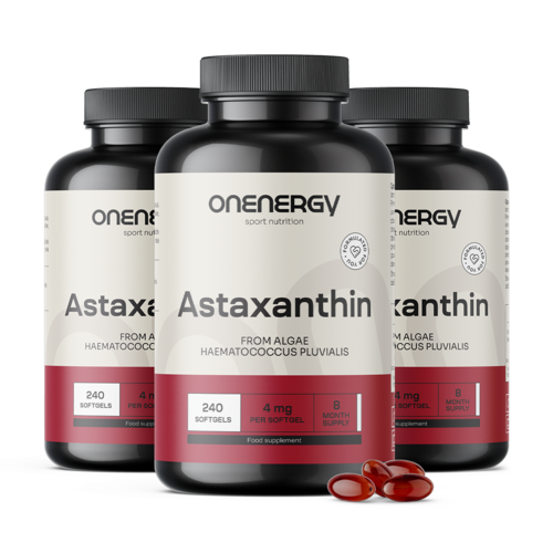 3x Astaxantina 4 mg, en total 720 cápsulas blandas