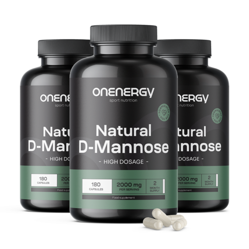 3x D-Manosa natural 2000 mg, en total 540 cápsulas