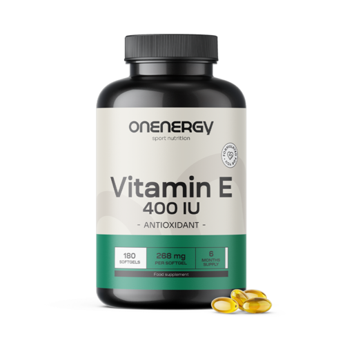 Vitamina E 400 UI, 180 cápsulas blandas