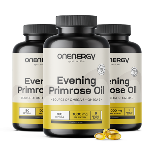 3x Aceite de onagra 1000 mg, en total 540 cápsulas blandas