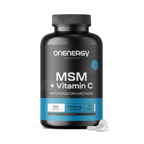MSM 2400 mg - con vitamina C, 360 comprimidos