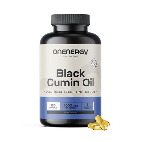 Aceite de comino negro 1000 mg, 180 cápsulas blandas