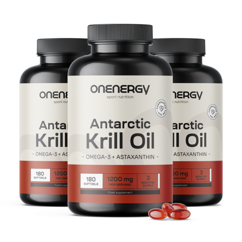 3x Aceite de krill 1200 mg, en total 540 cápsulas blandas