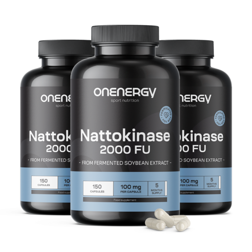 3x Nattokinasa 2000 UF, en total 450 cápsulas