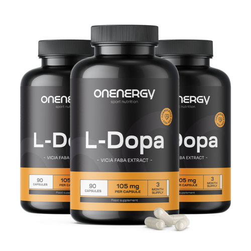 3x L-dopa 105 mg - de extracto de haba, en total 270 cápsulas