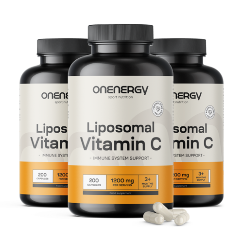 3x Vitamina C liposomal 1200 mg, en total 600 cápsulas