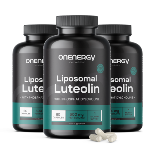 3x Luteolina liposomal 500 mg, en total 180 cápsulas