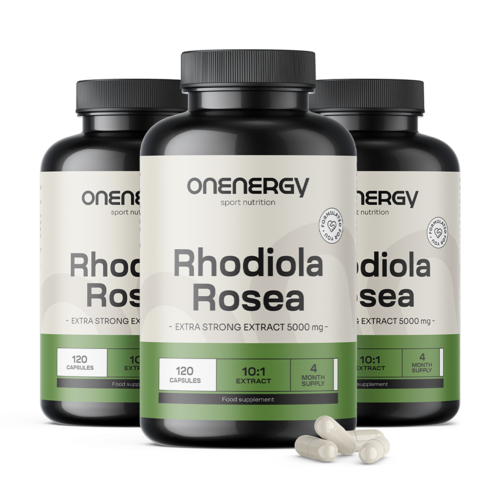 3x Rodiola 5000 mg - extracto, en total 360 cápsulas