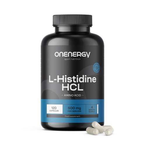 L-histidina HCL 500 mg, 120 cápsulas