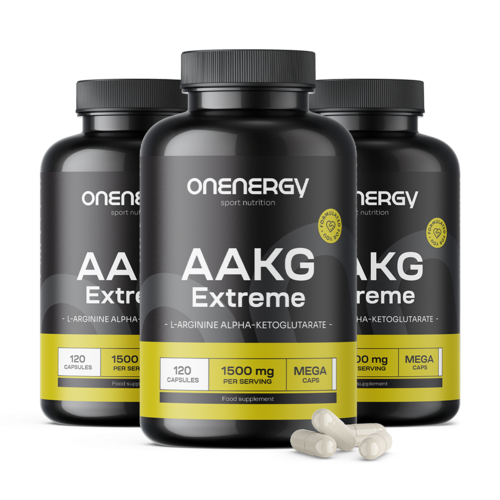 3x AAKG Extreme 1400 mg MEGA CAPS, en total 360 cápsulas