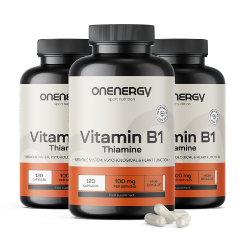 3x Vitamina B1 100 mg, en total 360 cápsulas