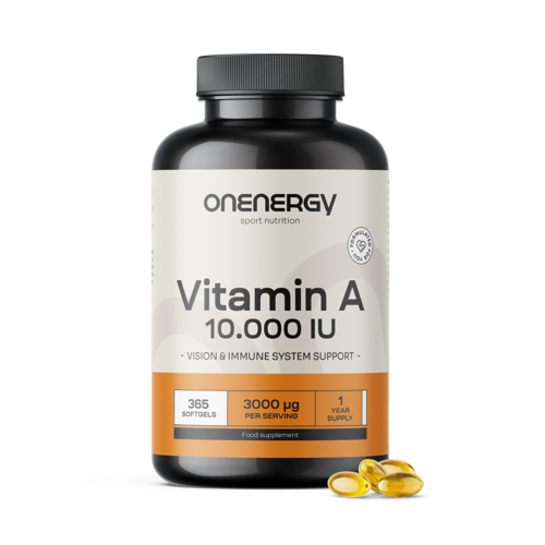 Vitamina A 10.000 UI, 365 cápsulas blandas