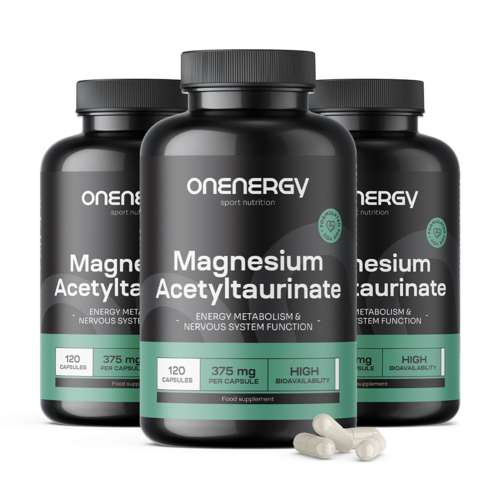 3x Magnesio acetil taurato, en total 360 cápsulas