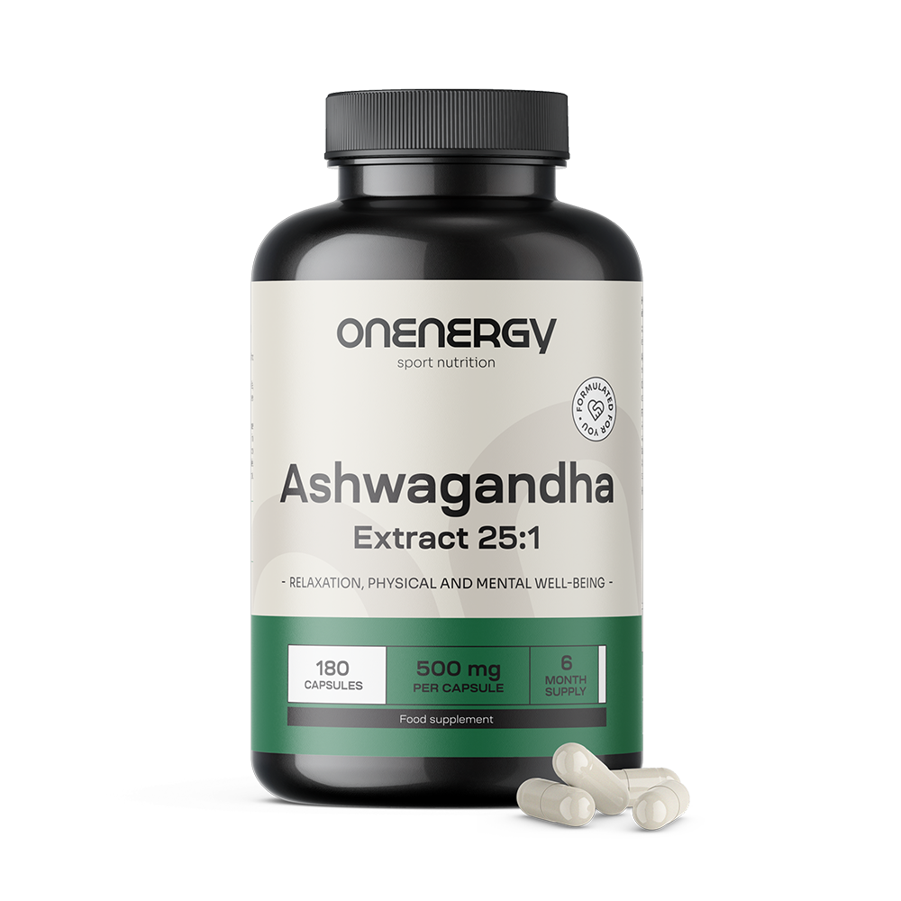 Ashwagandha 500 mg – extracto 25:1