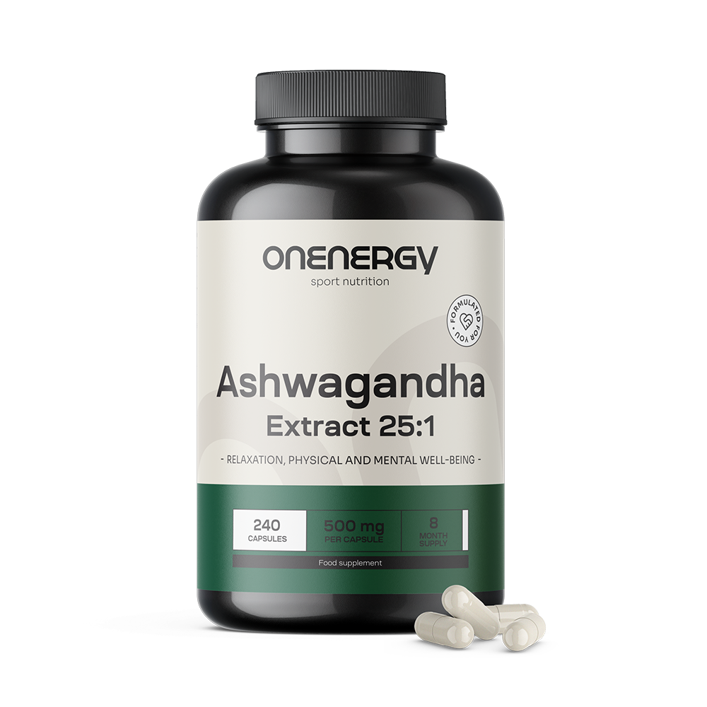 Ashwagandha 500 mg - extracto 25:1