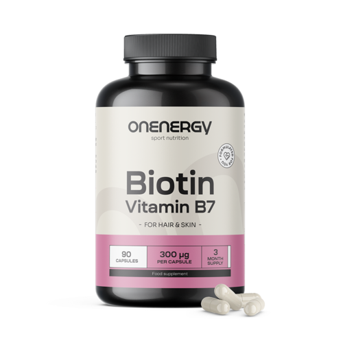 Biotina – vitamina B7, 90 cápsulas