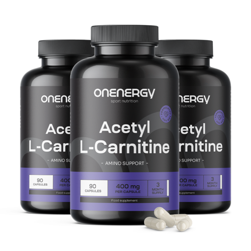 3x Acetil-L-carnitina HCl, en total 270 cápsulas