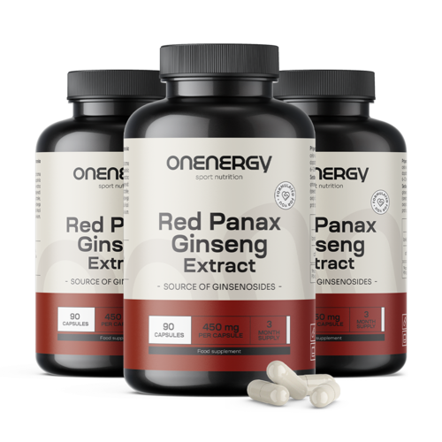 3x Ginseng rojo (Red Panax Ginseng) – extracto, en total 270 cápsulas