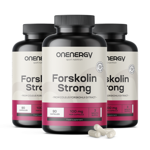 3x Forskolin Strong 100 mg, en total 270 cápsulas