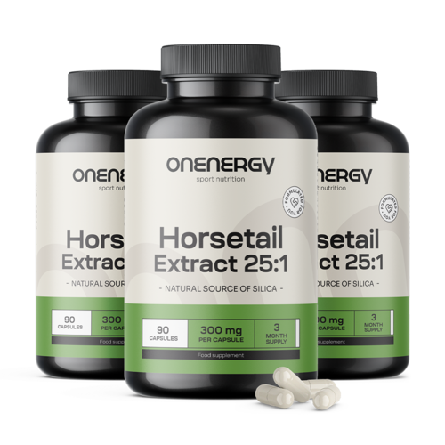 3x Cola de caballo – extracto 25:1, en total 270 cápsulas