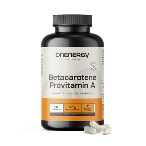Beta-caroteno (provitamina A), 60 cápsulas