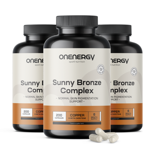 3x Sunny Bronze Complex – ayuda al bronceado, en total 600 cápsulas