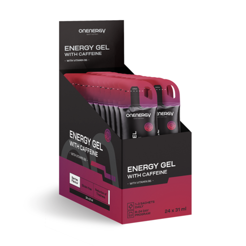 Gel energético con cafeína - bayas, 24 x 31 ml