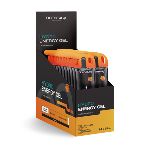 Hydro Gel energético – naranja, 24 x 55 ml