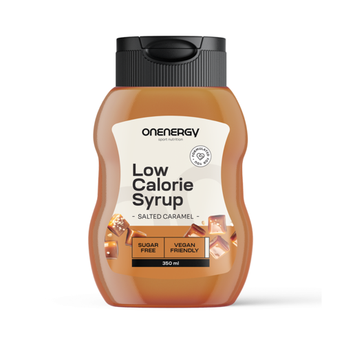 Sirope bajo en calorías con endulzante – caramelo salado, 350 ml