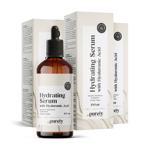 3x Sérum hidratante con ácido hialurónico, en total 300 ml