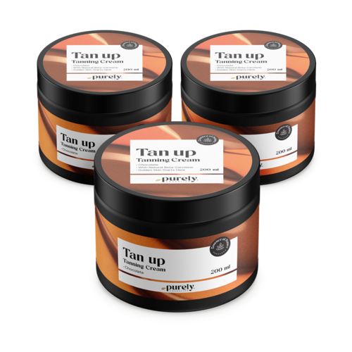 3x Tan up pomada bronceadora – chocolate, en total 600 ml