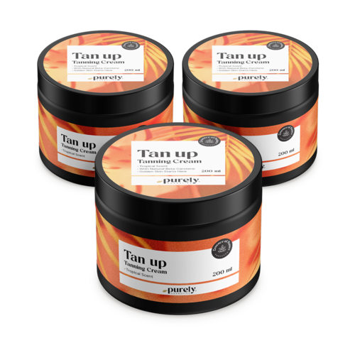 3x Tan up pomada bronceadora – tropic, en total 600 ml