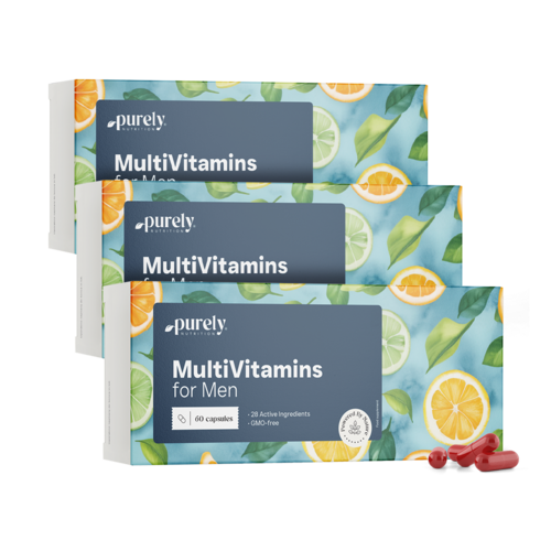3x Multivitaminas para hombres, en total 180 cápsulas