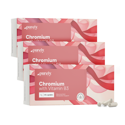 3x Cromo 200 µg, en total 180 cápsulas