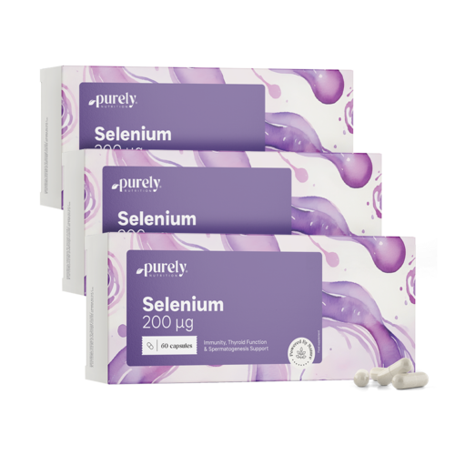 3x Selenio 200 µg, en total 180 cápsulas