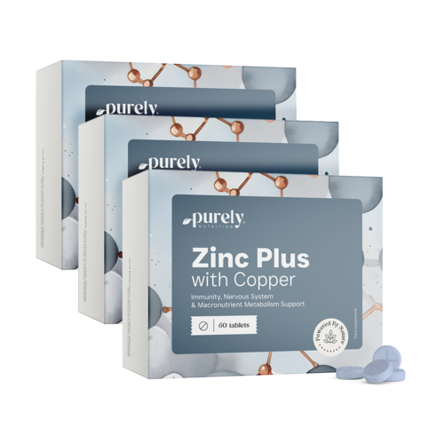 3x Zinc Plus, en total 180 comprimidos