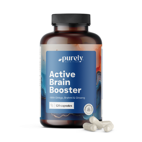 Active Brain Booster - apoyo para las funciones cognitivas, 120 cápsulas