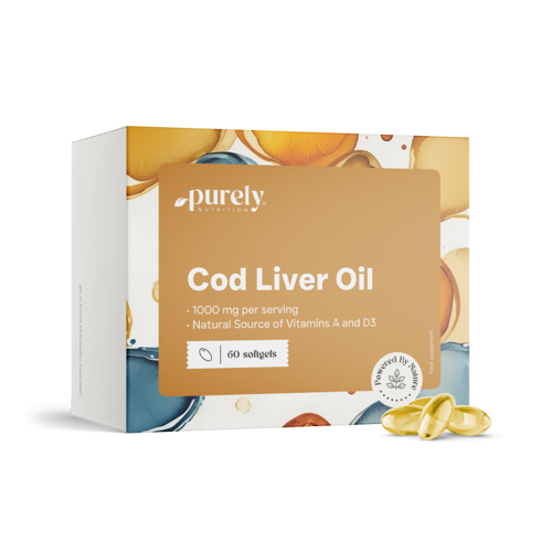 Aceite de bacalao 1000 mg, 60 cápsulas blandas