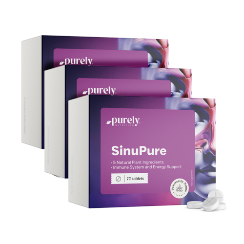 3x SinuPure - apoyo de 5 hierbas, en total 225 comprimidos