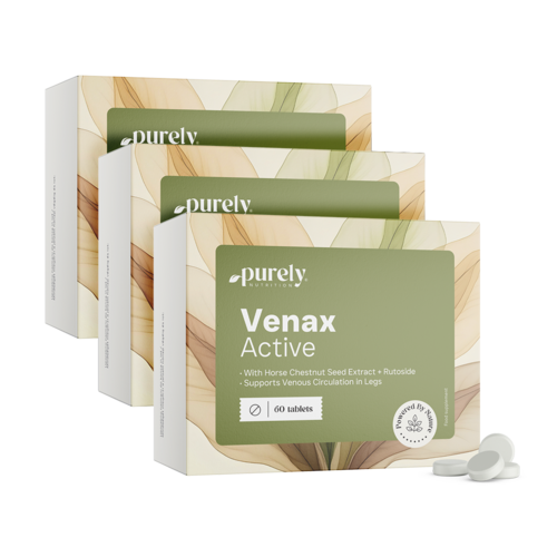 3x Venax Active - complejo para venas y circulación sanguínea, en total 180 comprimidos